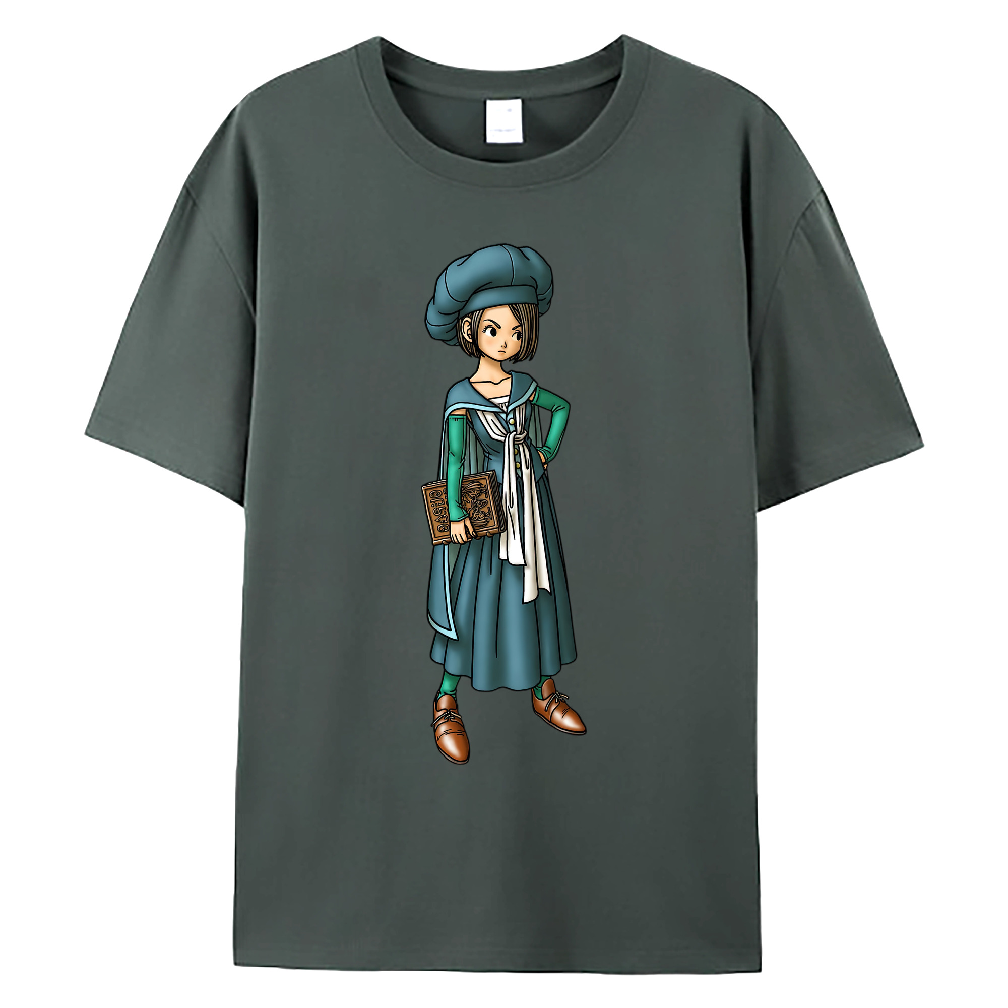 （画像用） ドラゴンクエスト Doragon Kuesuto Dragon Quest 綿100％ メンズ半袖Tシャツ｜肌触りやわらか＆通気性